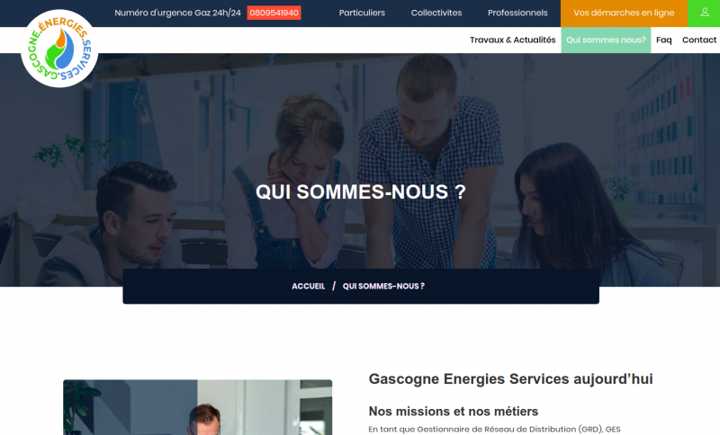 Nouveau site Internet de Gascogne Energies Services
