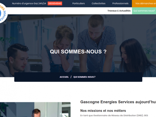 Nouveau site Internet de Gascogne Energies Services