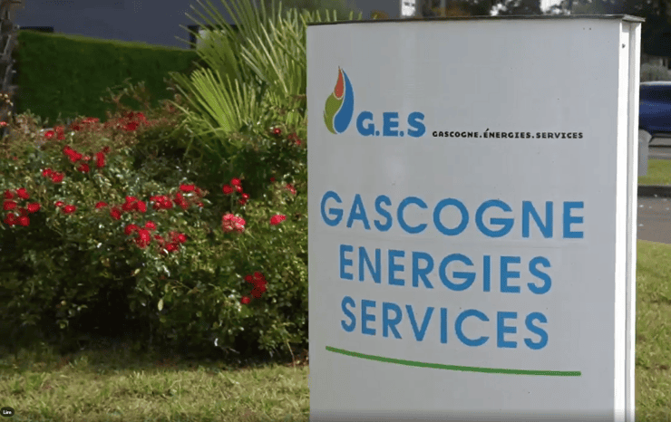 Devanture GES, fournisseur de gaz et d'électricité
